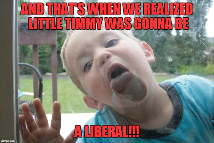 We all knew something was special about that boy! | AND THAT'S WHEN WE REALIZED LITTLE TIMMY WAS GONNA BE; A LIBERAL!!! | image tagged in political memes | made w/ Imgflip meme maker