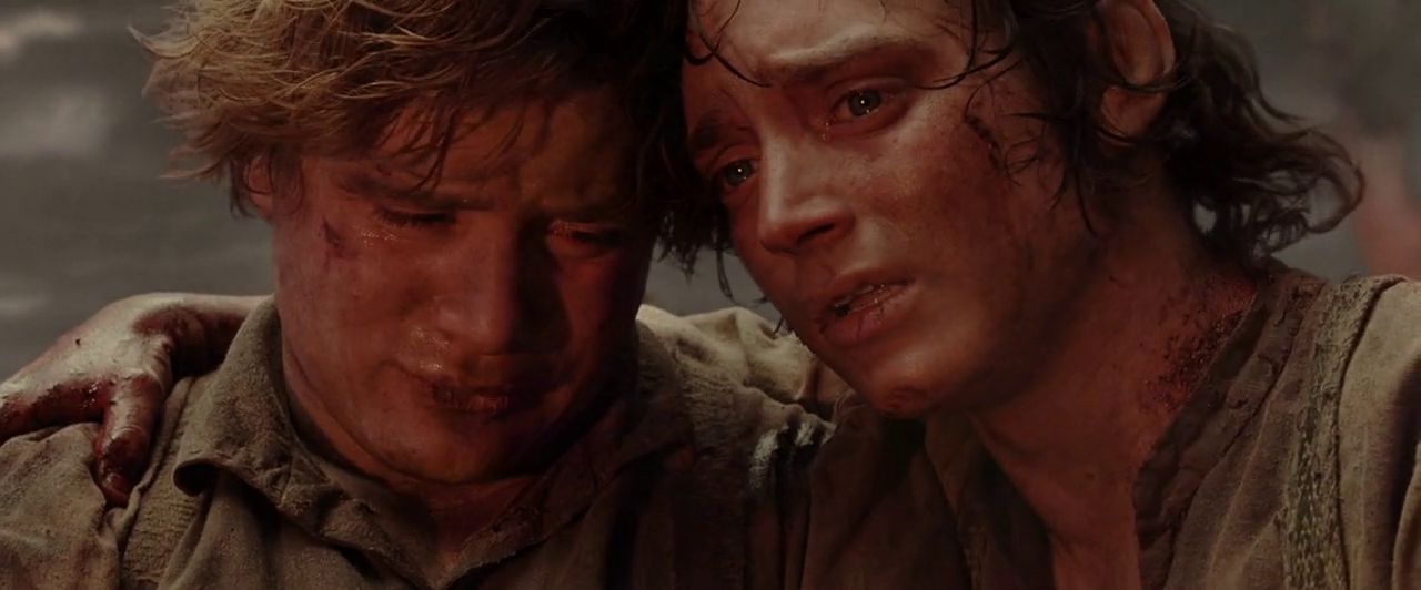 Frodo and Sam Cry Blank Meme Template