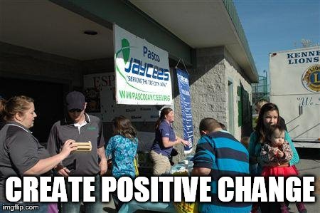 CREATE POSITIVE CHANGE | made w/ Imgflip meme maker