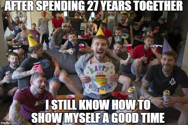 At the Genome clone home you are never really alone  | AFTER SPENDING 27 YEARS TOGETHER; I STILL KNOW HOW TO SHOW MYSELF A GOOD TIME | image tagged in genome,clones,memes,funny,me time | made w/ Imgflip meme maker