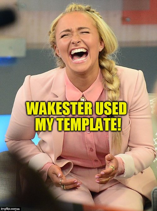 WAKESTER USED MY TEMPLATE! | made w/ Imgflip meme maker