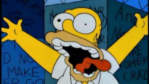 Homer crazy Blank Meme Template