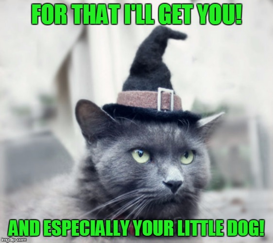 FOR THAT I'LL GET YOU! AND ESPECIALLY YOUR LITTLE DOG! | made w/ Imgflip meme maker