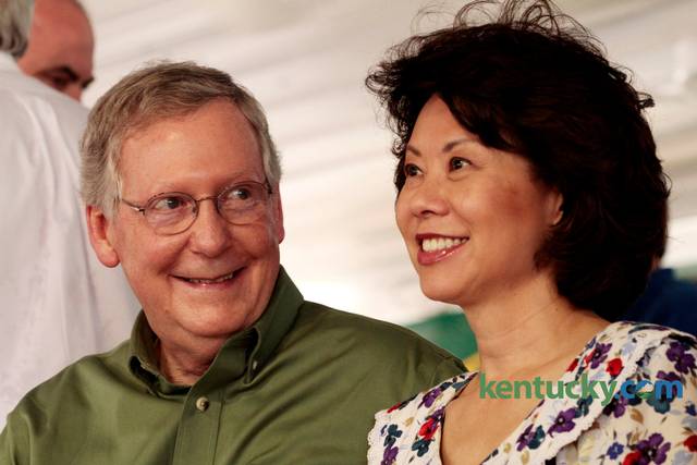 mitch mcconnell and his wife Blank Meme Template