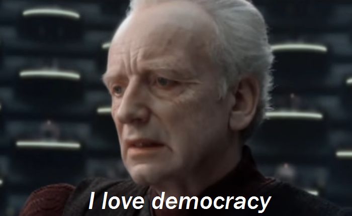 palpatine democracy Blank Meme Template