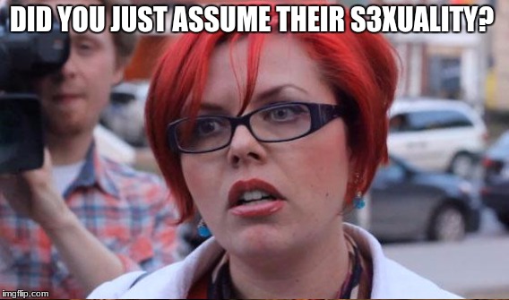 DID YOU JUST ASSUME THEIR S3XUALITY? | made w/ Imgflip meme maker