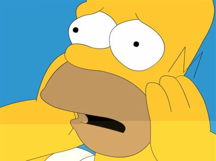 High Quality Homer Simpson Afraid Blank Meme Template