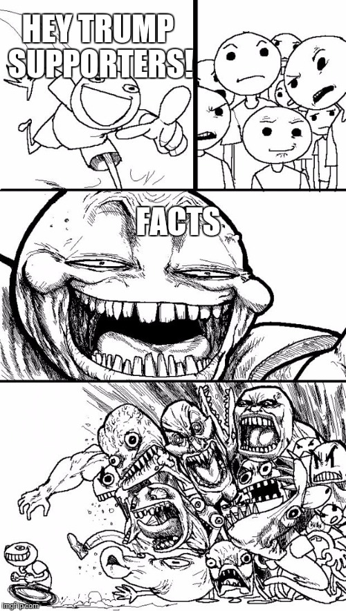 Hey Internet | HEY TRUMP SUPPORTERS! FACTS | image tagged in memes,hey internet | made w/ Imgflip meme maker