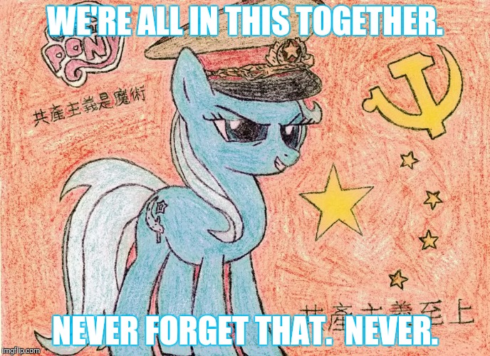 WE'RE ALL IN THIS TOGETHER. NEVER FORGET THAT.  NEVER. | made w/ Imgflip meme maker