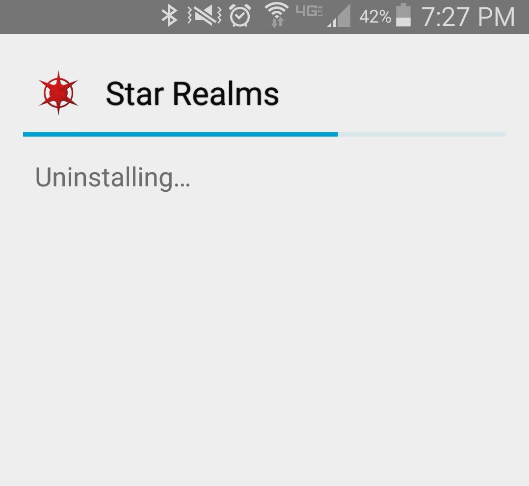 Star Realms Uninstalling Blank Meme Template