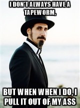 My tapeworm tells me to make System of a Down memes | image tagged in memes,music,metal,system of a down,serj tankian,toxicity | made w/ Imgflip meme maker