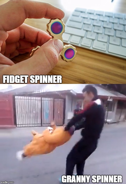 FIDGET SPINNER; GRANNY SPINNER | image tagged in fidget spinners | made w/ Imgflip meme maker