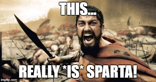 Sparta Leonidas Meme | THIS... REALLY *IS* SPARTA! | image tagged in memes,sparta leonidas | made w/ Imgflip meme maker