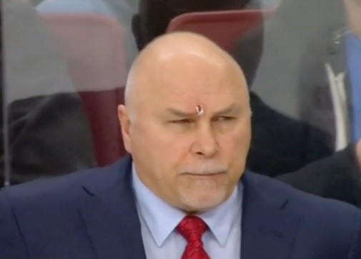Hockey play Blank Meme Template