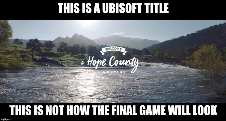 THIS IS A UBISOFT TITLE; THIS IS NOT HOW THE FINAL GAME WILL LOOK | image tagged in gaming | made w/ Imgflip meme maker