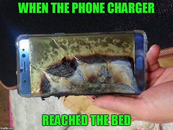 WHEN THE PHONE CHARGER REACHED THE BED | made w/ Imgflip meme maker
