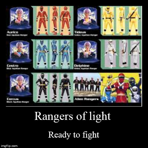 Alien Rangers | image tagged in funny,demotivationals,power rangers | made w/ Imgflip demotivational maker