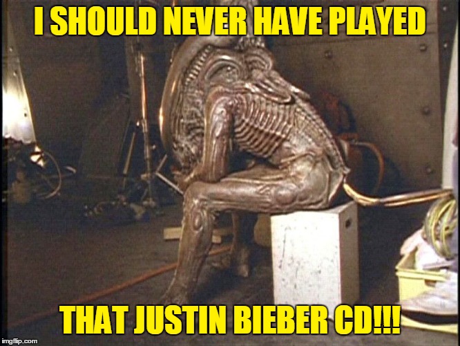 I SHOULD NEVER HAVE PLAYED THAT JUSTIN BIEBER CD!!! | made w/ Imgflip meme maker