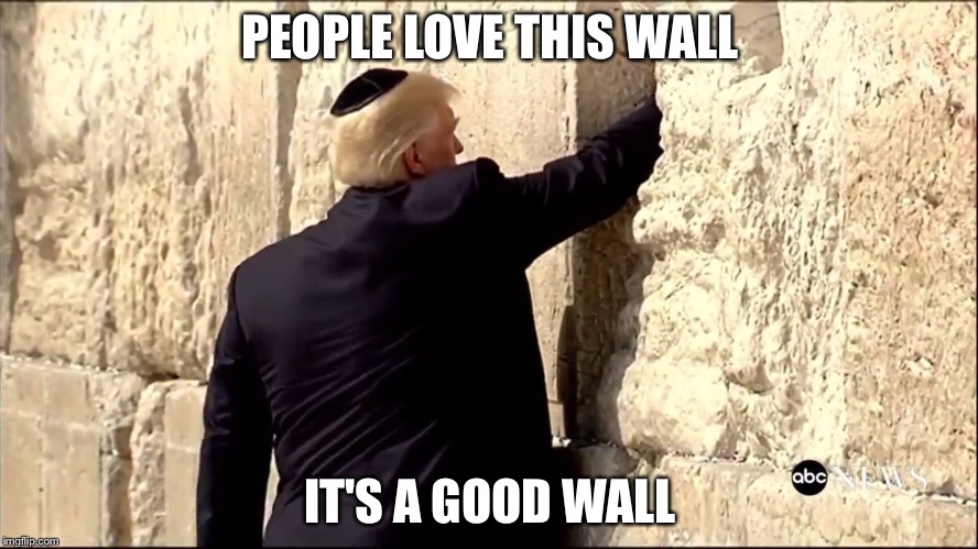 Trump Wall | PEOPLE LOVE THIS WALL; IT'S A GOOD WALL | image tagged in trump wall | made w/ Imgflip meme maker