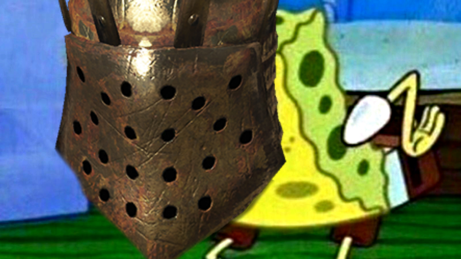 Spongebob Dark Souls Blank Meme Template