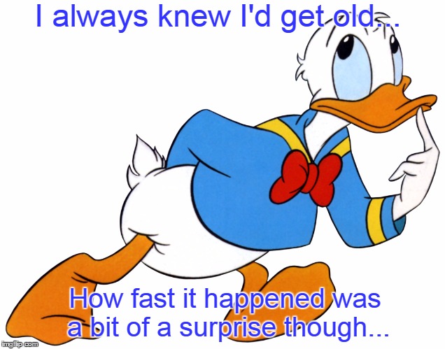 I always knew I'd get old... How fast it happened was a bit of a surprise though... | image tagged in old,surprise,fast | made w/ Imgflip meme maker