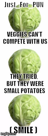 Out Of The Mouth Of Sprouts | Just_For_PUN | image tagged in sprout wise | made w/ Imgflip meme maker