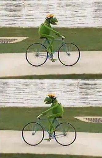 High Quality Kermit Bike Blank Meme Template