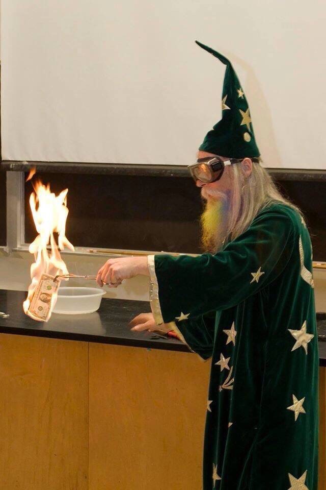 Wizard burning money Blank Meme Template