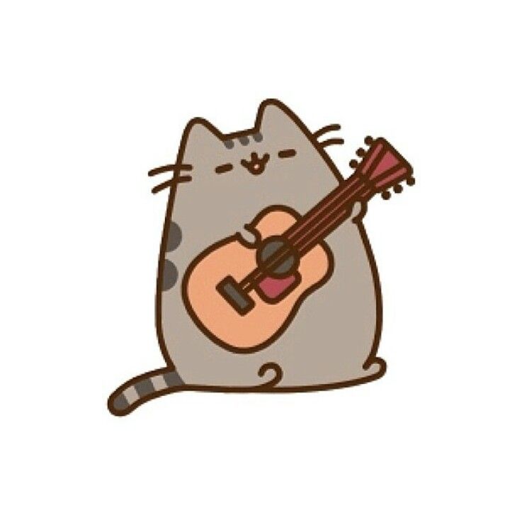 Pusheen Guitar Blank Meme Template