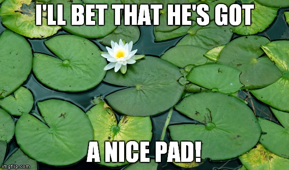 I'LL BET THAT HE'S GOT A NICE PAD! | made w/ Imgflip meme maker