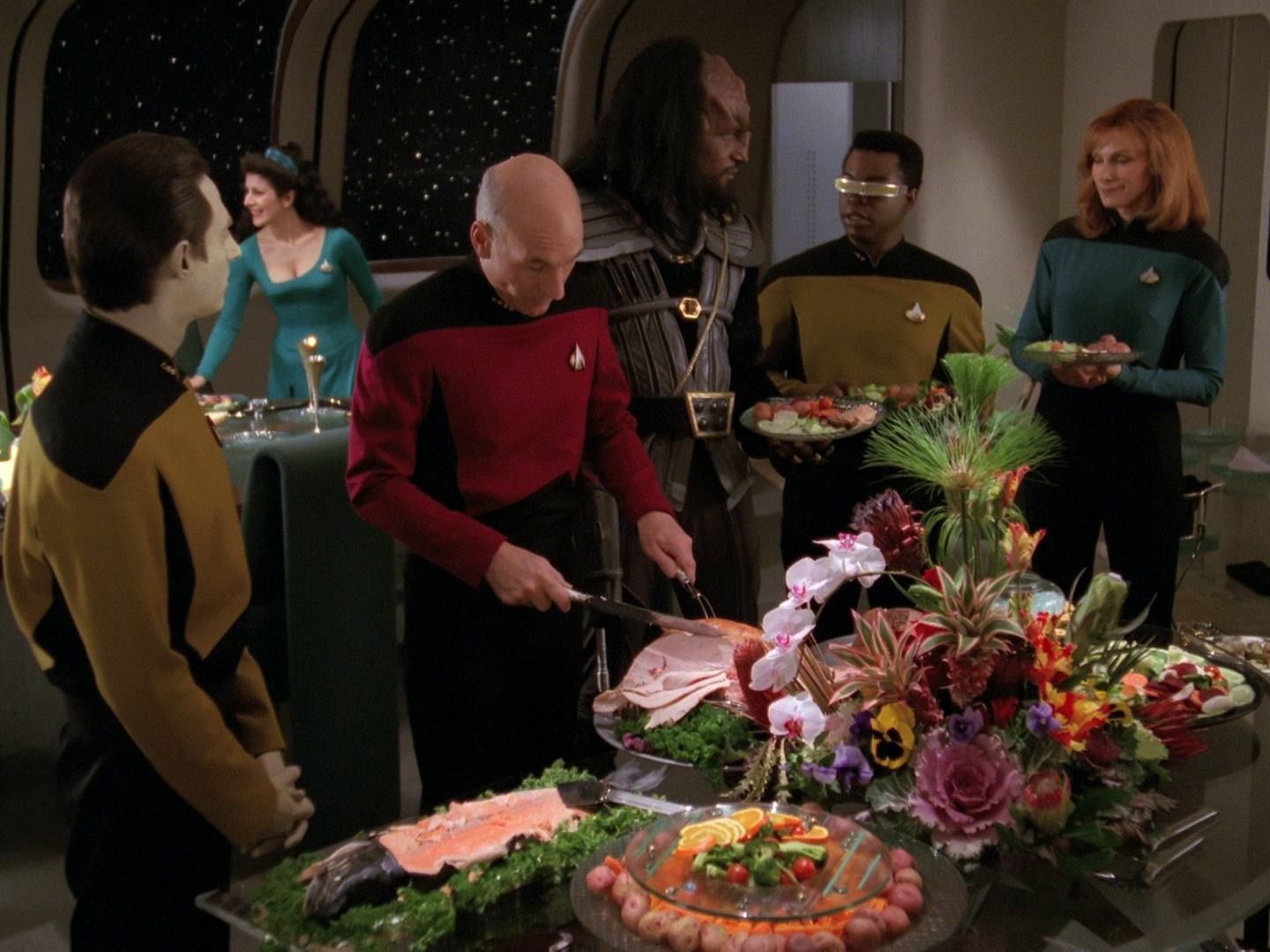 High Quality Star Trek Thanksgiving Blank Meme Template