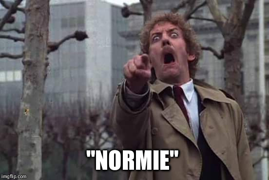 "NORMIE" | image tagged in snatch | made w/ Imgflip meme maker