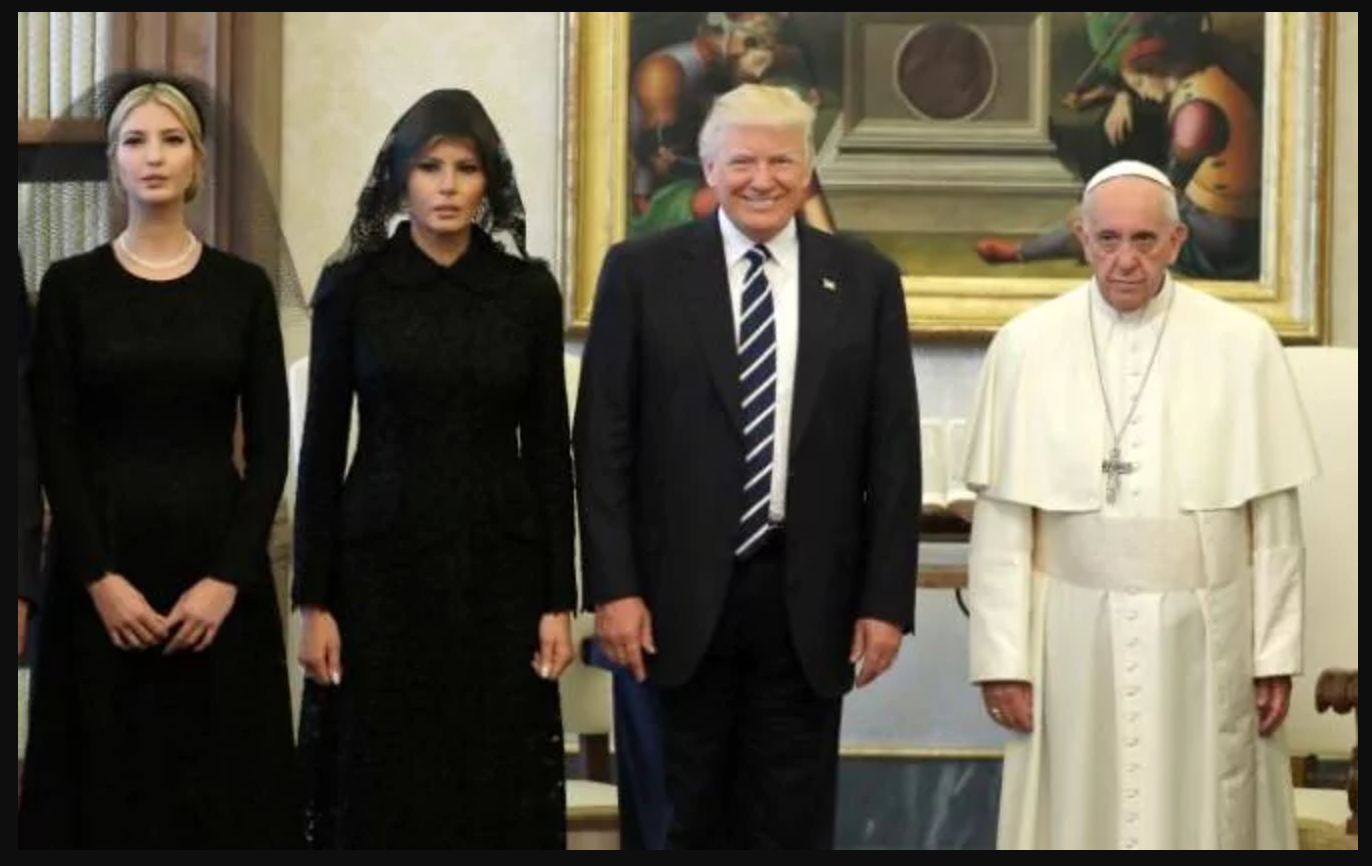Pope Trump Blank Meme Template