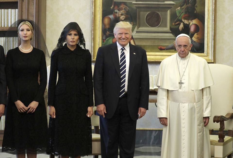 Pope Trump Sad Blank Meme Template