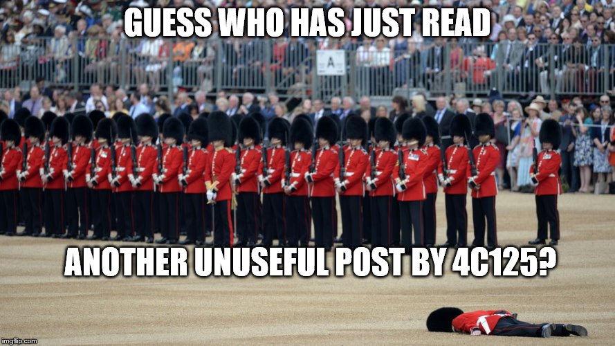 GUESS WHO HAS JUST READ; ANOTHER UNUSEFUL POST BY 4C125? | made w/ Imgflip meme maker