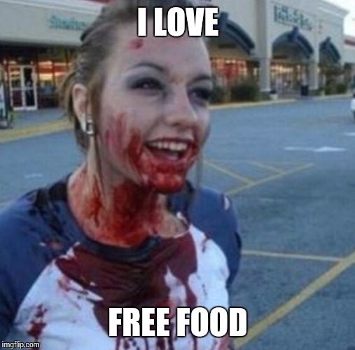 I LOVE FREE FOOD | made w/ Imgflip meme maker