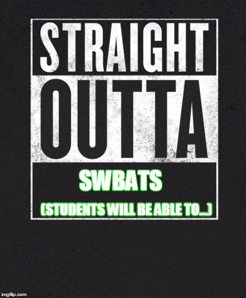 Straight Outta X blank template | SWBATS; (STUDENTS WILL BE ABLE TO...) | image tagged in straight outta x blank template | made w/ Imgflip meme maker