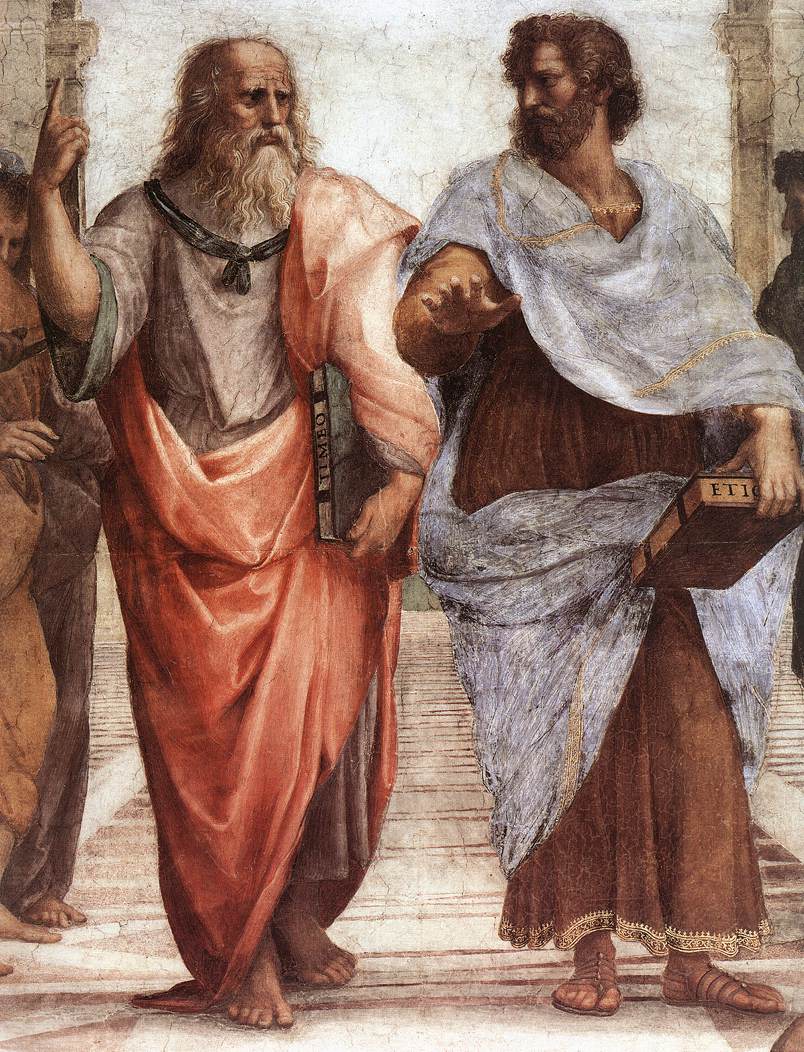 Plato and Aristotle Blank Meme Template