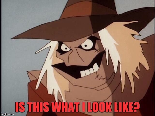 Weird scarecrow | IS THIS WHAT I LOOK LIKE? | image tagged in weird scarecrow | made w/ Imgflip meme maker