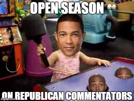 Paris Dennard is a bit lame sometimes but Don Lemon has gone too far... | OPEN SEASON; ON REPUBLICAN COMMENTATORS | image tagged in whack a dennard,memes | made w/ Imgflip meme maker