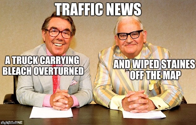 Staines is a large town | TRAFFIC NEWS | image tagged in traffic,news | made w/ Imgflip meme maker