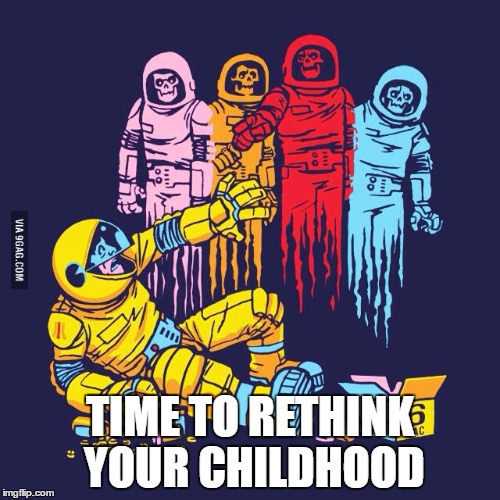 Real Pac man | TIME TO RETHINK YOUR CHILDHOOD | image tagged in real pac man | made w/ Imgflip meme maker