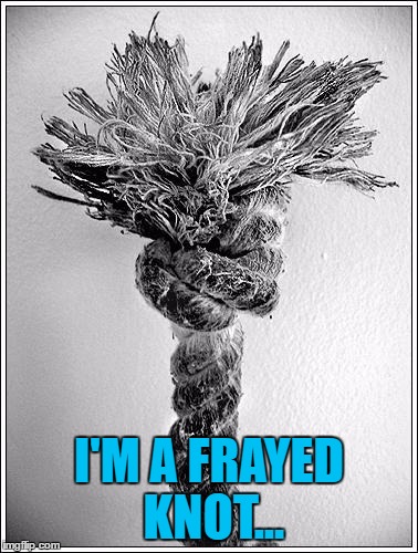 I'M A FRAYED KNOT... | made w/ Imgflip meme maker