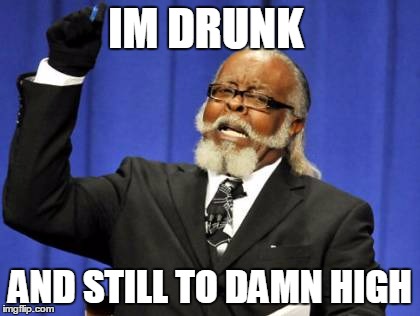Too Damn High Meme | IM DRUNK; AND STILL TO DAMN HIGH | image tagged in memes,too damn high | made w/ Imgflip meme maker