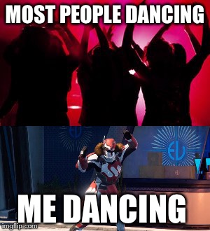 Where my Destiny crew at? | MOST PEOPLE DANCING; ME DANCING | image tagged in destiny,funny,dancing | made w/ Imgflip meme maker