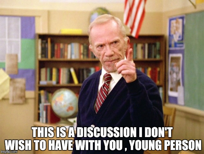 Mister Hand | THIS IS A DISCUSSION I DON'T WISH TO HAVE WITH YOU , YOUNG PERSON | image tagged in mister hand | made w/ Imgflip meme maker