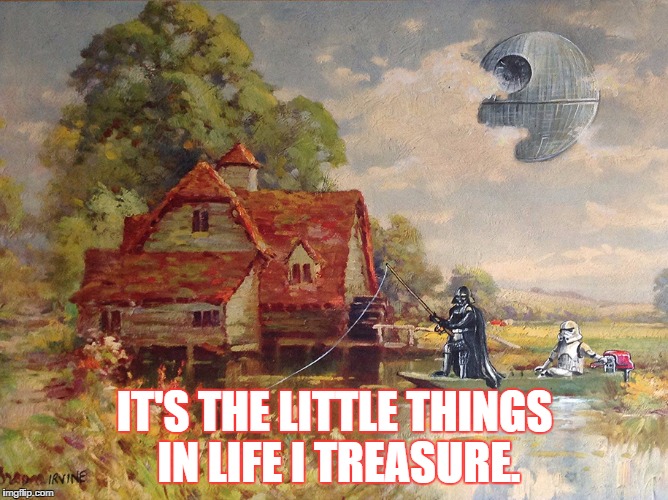 IT'S THE LITTLE THINGS IN LIFE I TREASURE. | image tagged in it's the little things in life i treasure | made w/ Imgflip meme maker