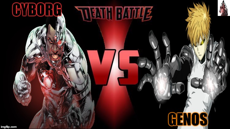 Death Battle  | CYBORG; GENOS | image tagged in death battle | made w/ Imgflip meme maker