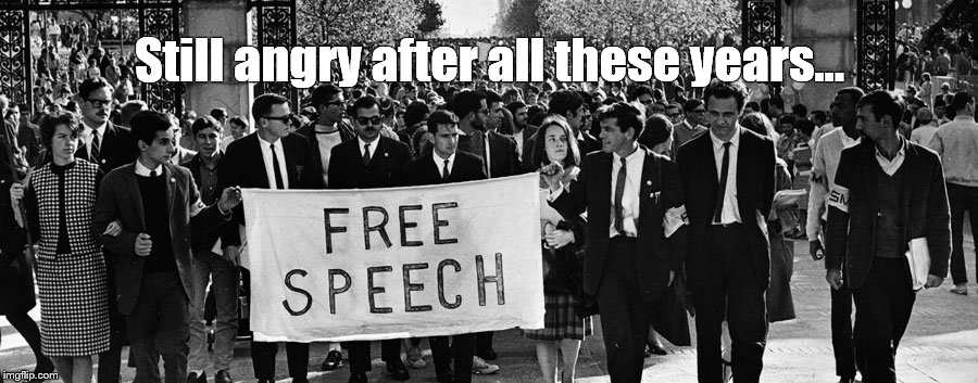 Still march after all these years... just can't remember where... | Still angry after all these years... | image tagged in rfk at berkley with friends,rfk,free speech,berkley,free speech if you agree with us | made w/ Imgflip meme maker