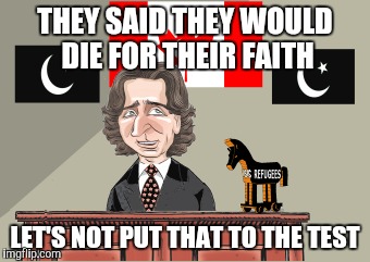 THEY SAID THEY WOULD DIE FOR THEIR FAITH LET'S NOT PUT THAT TO THE TEST | made w/ Imgflip meme maker